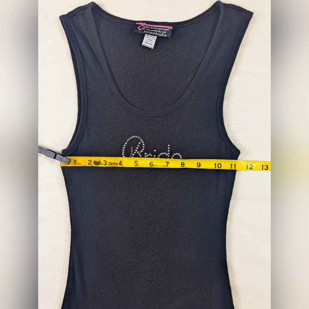 "Bride" Ribbed Tank Top - Picture 4 of 8
